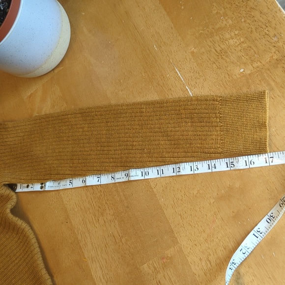 Babaton Aritzia marino wool ribbed scooped neck orange sweater size XS - Picture 6 of 8